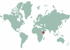 Obock Airport in world map
